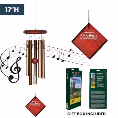 Woodstock Chimes Chimes of Mars Wind Chime in Bronze, H 43.18 cm x W 25.4 cm x D 25.4 cm – 6