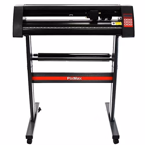 PixMax 28 inch Vinyl Cutter Plotter with LED Guide Light and SignCut Pro Software for Windows and Mac, Black – 3