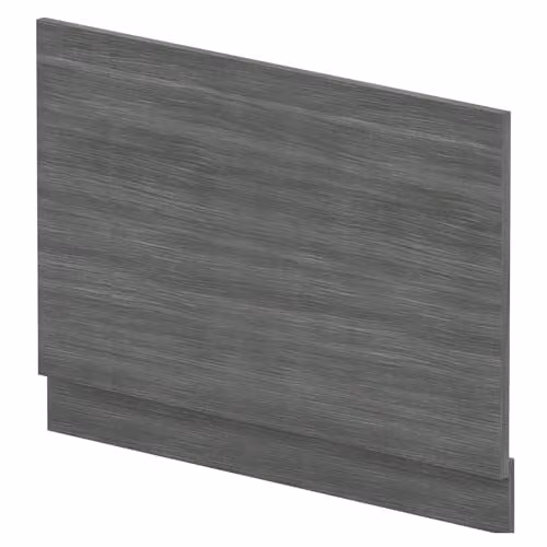 Balterley Wooden Bath End Panel with Plinth in Anthracite Grey, Width: 80 cm