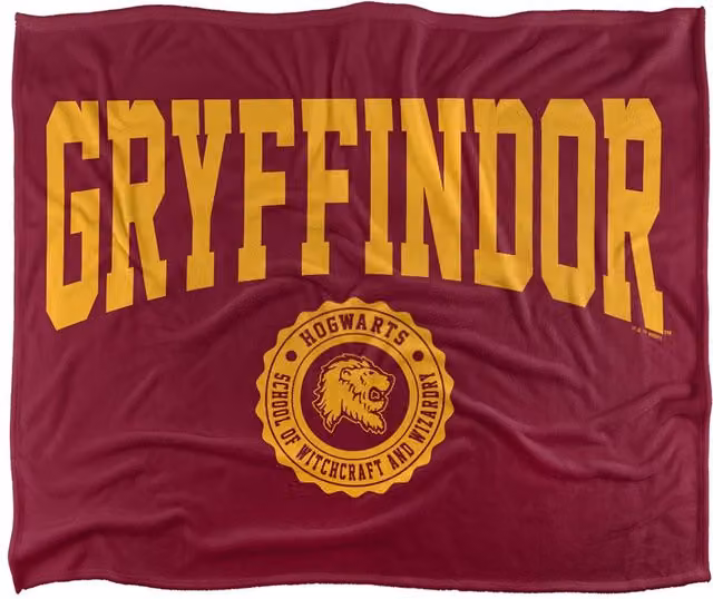 Warner Bros. Harry Potter Gryffindor Seal Super Soft Fleece Throw Blanket, Multicolour, W: 91.44 cm, L: 147 cm – 6