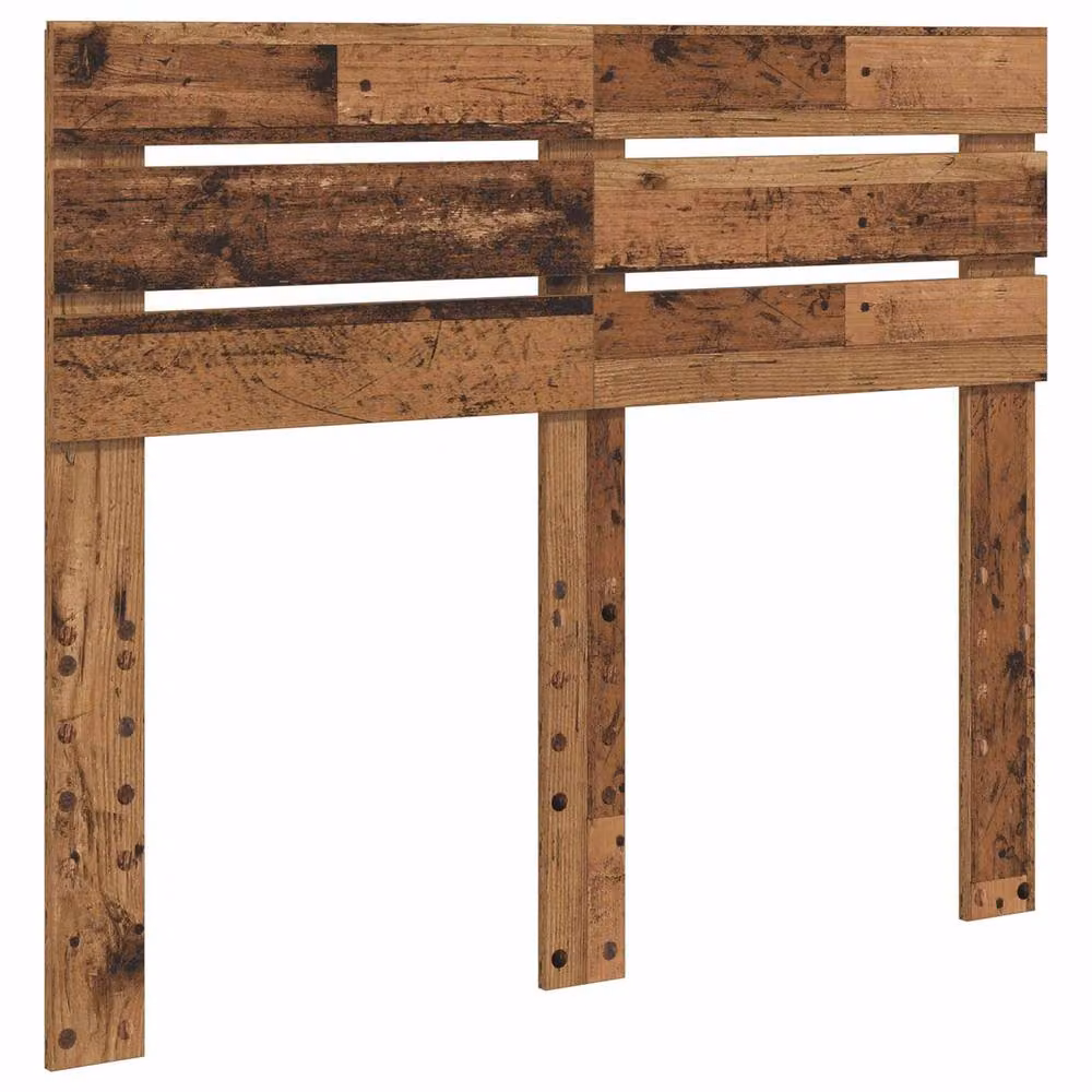 Berkfield Home Solid Pine Wood Bed Frame with Headboard and Drawers, Old Wood Brown, W: 135 cm, L: 190 cm – 3