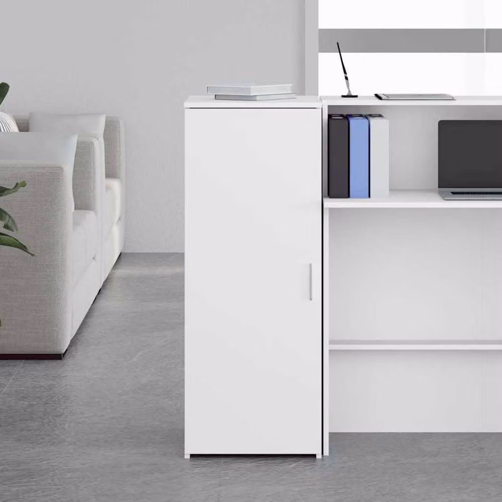 Berkfield Home White Wall Mounted Storage Cabinet with Hinged Doors, W/D/H: 40 x 45 x 103.5 cm – 2