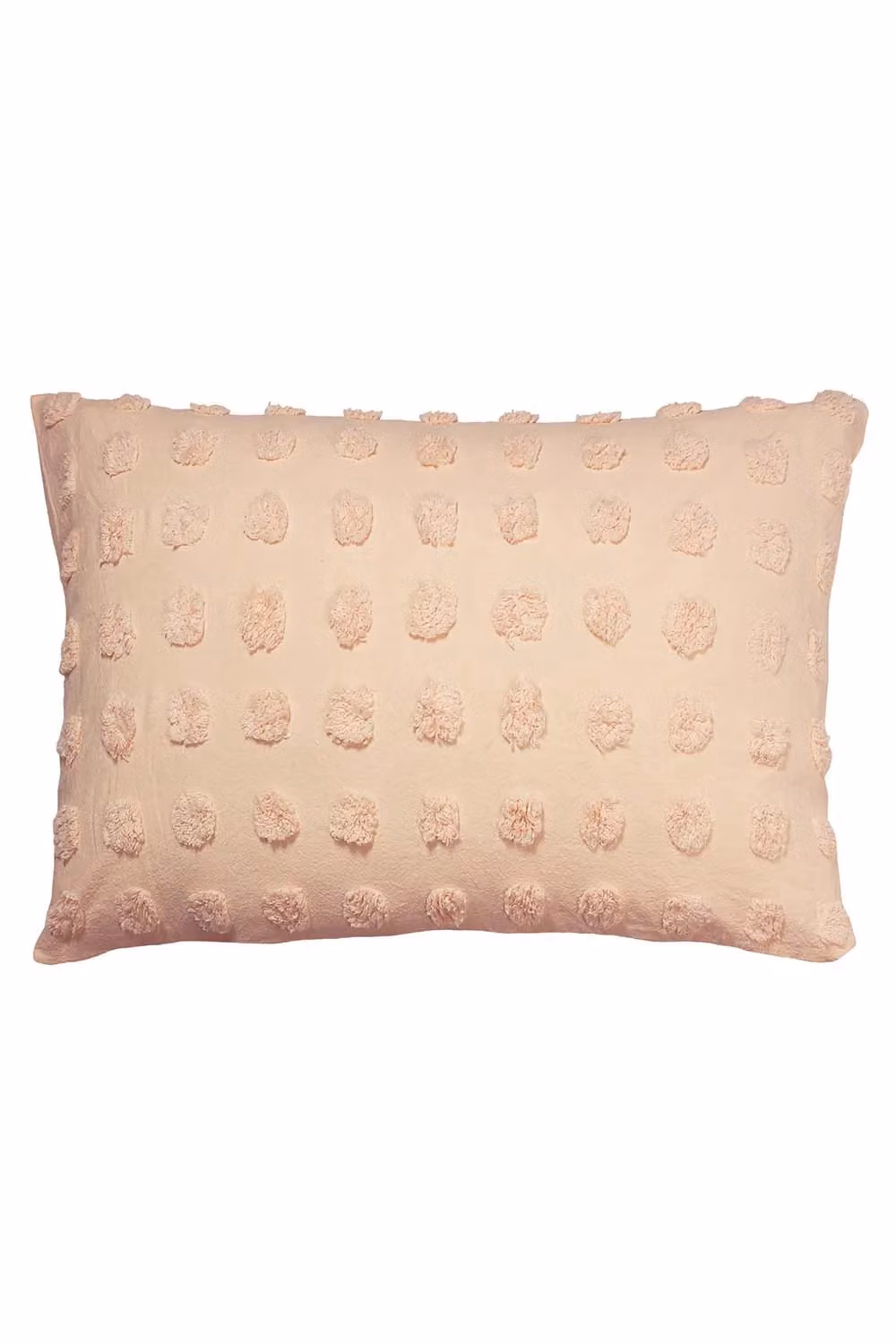 Linen House Haze Tufted Polka Dot Pillowcase Set in Peach – 2