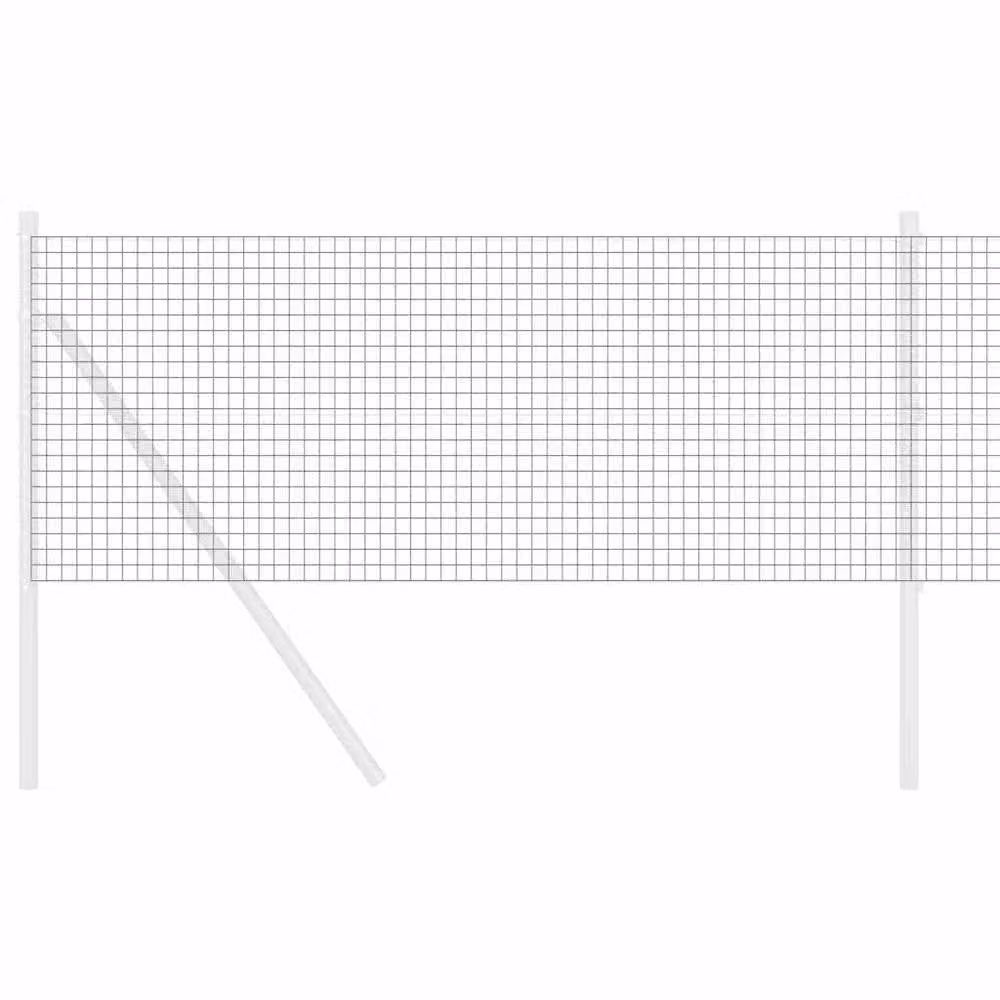 Berkfield Home Single-Bar Welded Wire Fence, Grey and Black PVC-Coated Steel, 0.4 x 100 m – 3