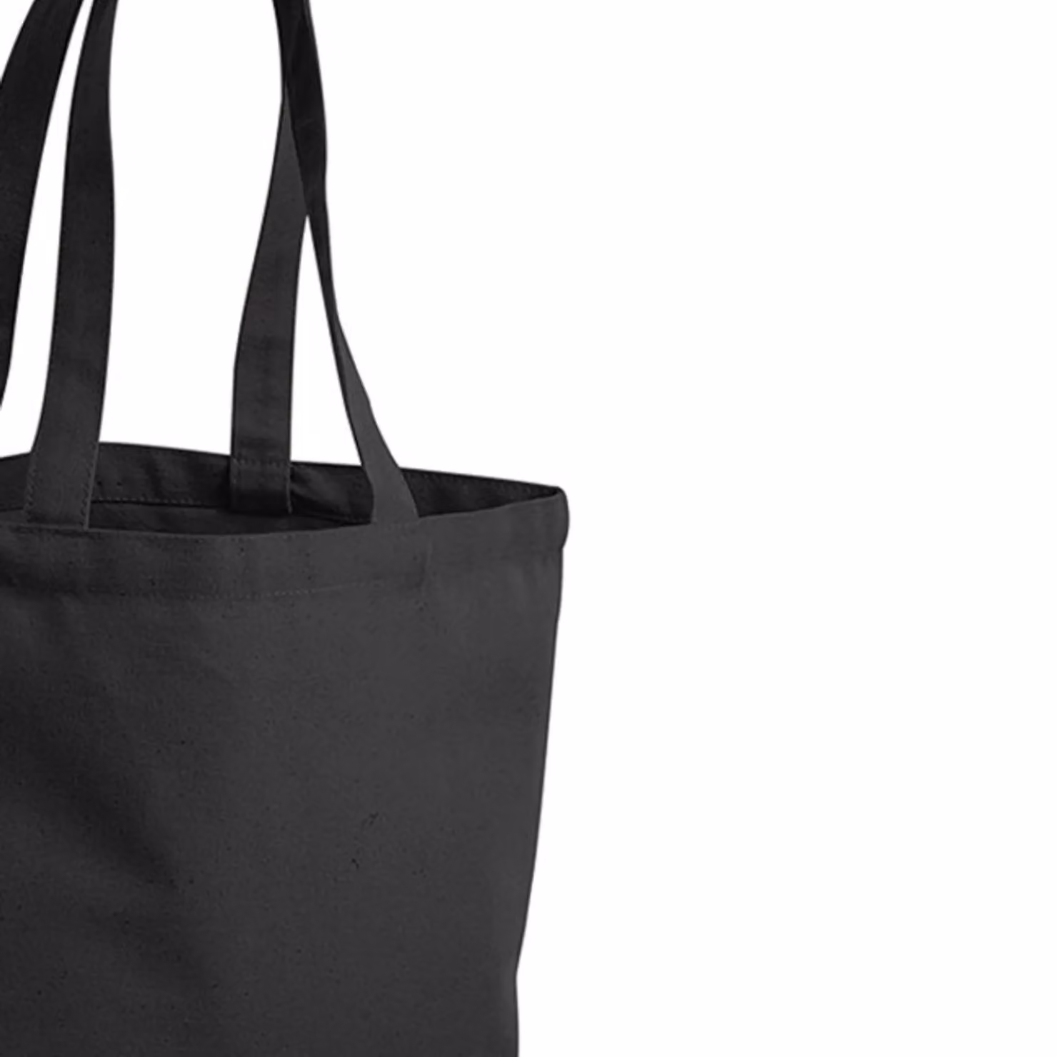 Westford Mill Camden Plain Shopper Shopping Bag, Black, Pack of 2 (13 Litres) – 2