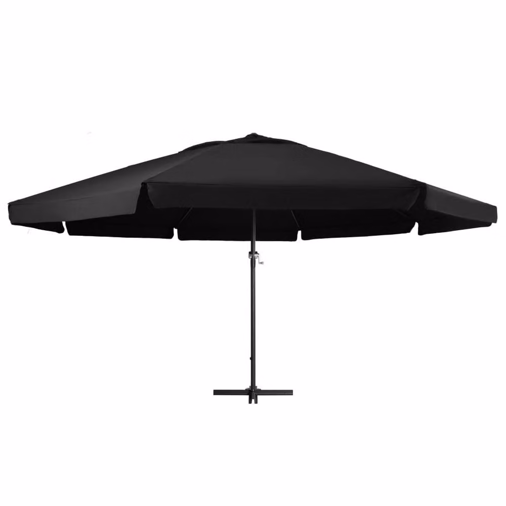 Berkfield Home Outdoor Parasol with Aluminium Pole, Black – 2