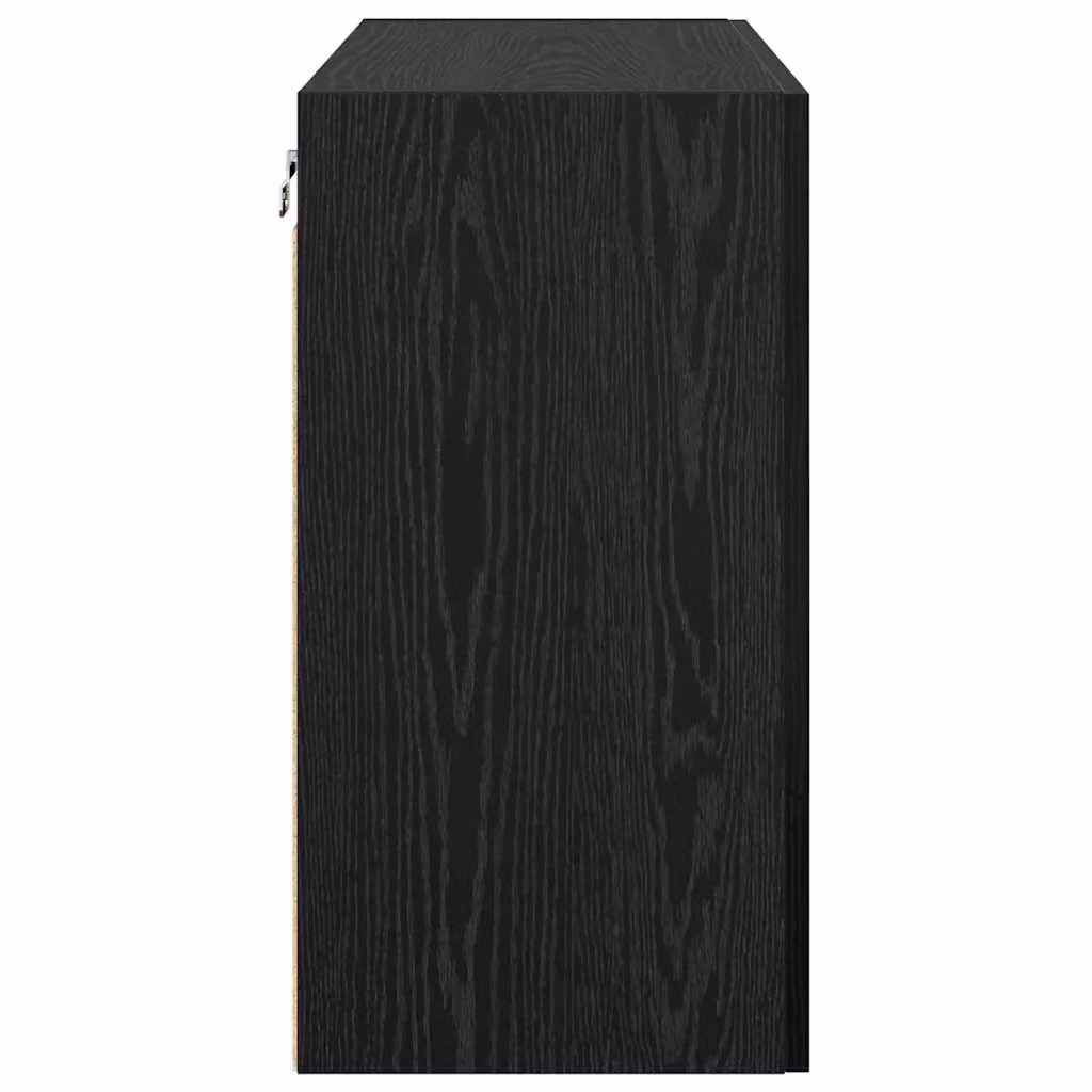 Berkfield Home Wall Cabinet in Black Oak, W: 60 cm, D: 31 cm, H: 60 cm – 4