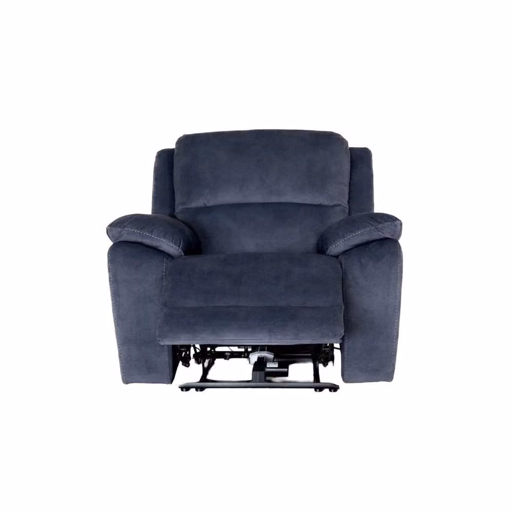 Furnishings For Less UK Bella Electric Reclining 3 Piece Sofa Suite in Grey, featuring a 3-Seater Sofa and 2 Armchairs with USB Charging and Cup Holders – 1