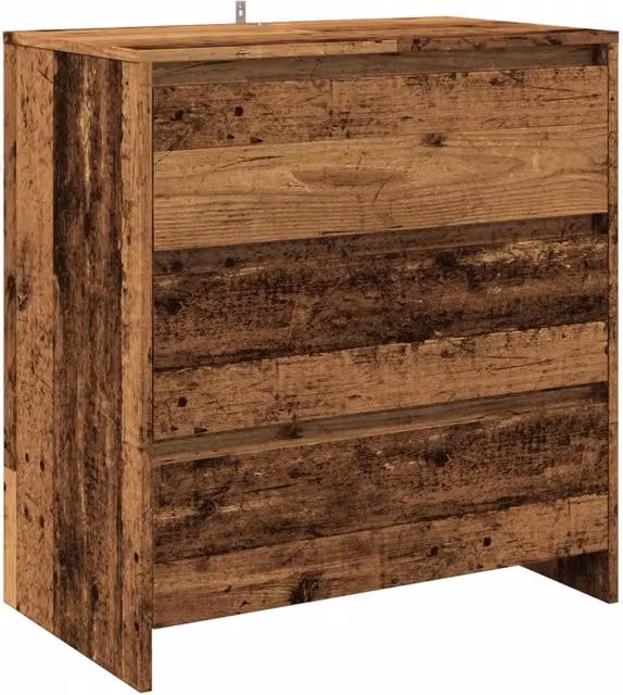 Berkfield Home Rustic Old Wood Sideboard in Brown, W/D/H: 70 x 41 x 75 cm – 1