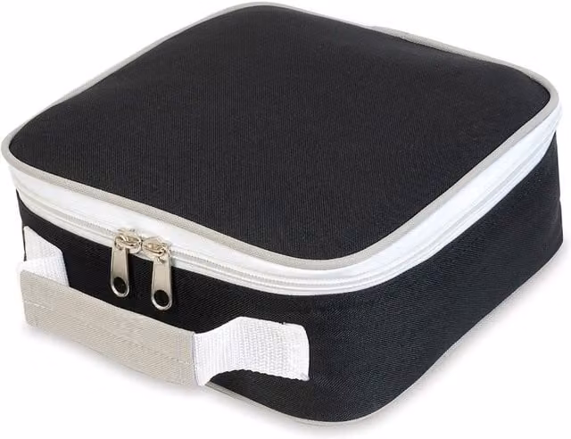 Shugon Insulated Sandwich Lunchbox, 4 Litre, Black, Pack of 2