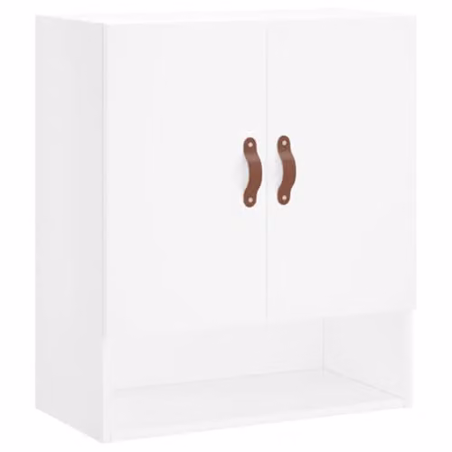 vidaXL Modern Wall Mounted Cabinet in White MDF, W/D/H: 60 x 31 x 70 cm – 1