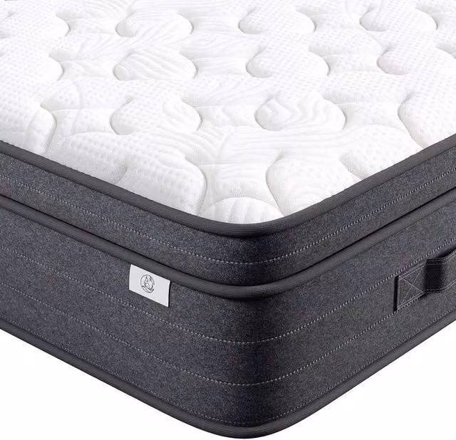 FORGEVIO White Hybrid Pocket Sprung Mattress, W/D/H: 150 x 200 x 26 cm – 1