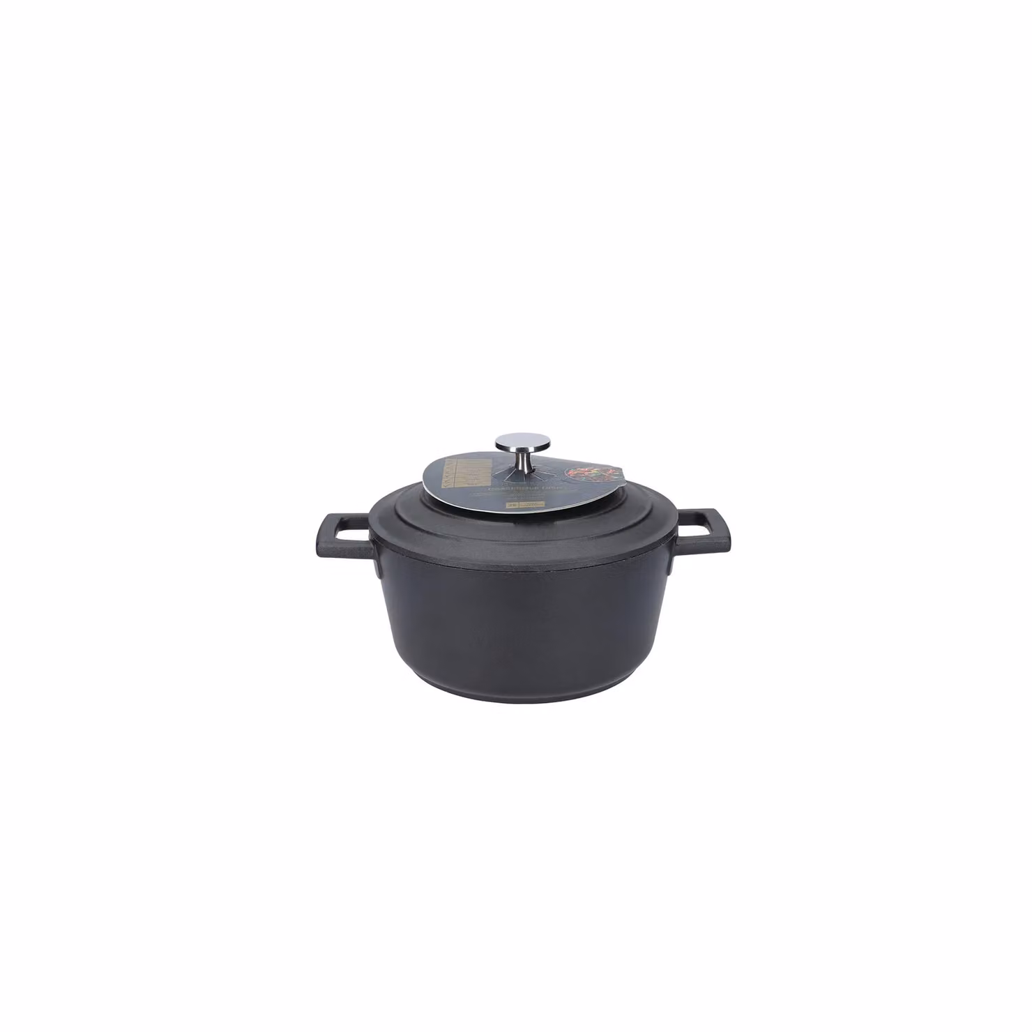 MasterClass Set of 3 Black Non-Stick Cast Aluminium Casserole Dishes with Lids, 2.5L, 4L and 5L – 3