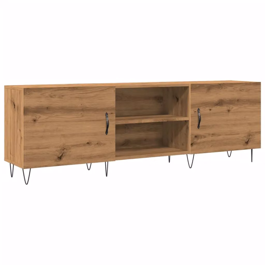Berkfield Home Artisan Oak TV Cabinet in Brown, W/D/H: 150 x 30 x 50 cm – 2