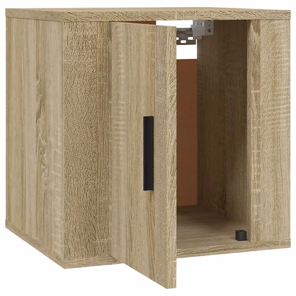 Berkfield Home Wall Mounted TV Cabinets, 2 Piece Set in Sonoma Oak Brown, W/D/H: 40 x 34.5 x 40 cm – 3