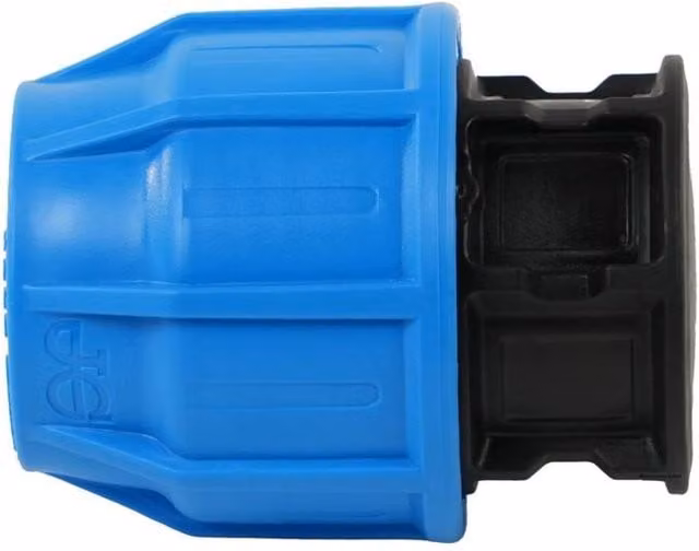 John Guest MDPE Compression Stop End 25mm Blue – 1