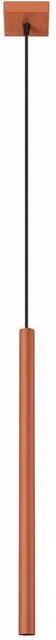 Sollux Lighting Modern Red Cylinder Pendant Lamp W/D/H: 114 x 8 x 8 cm – 1