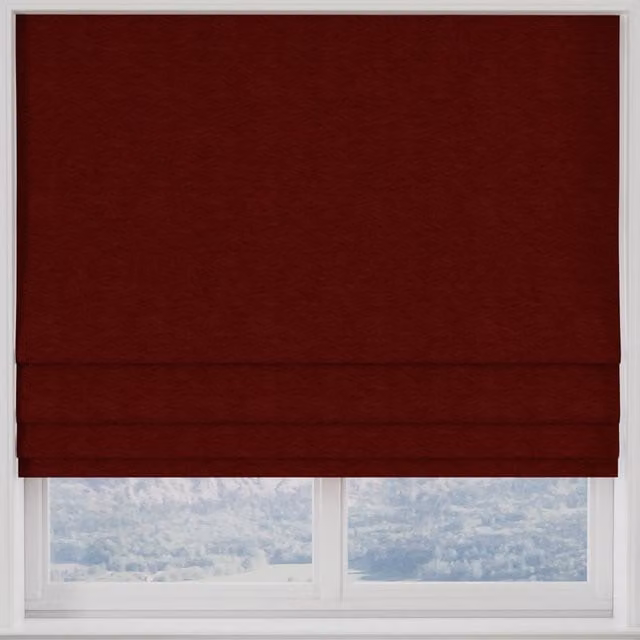Kensington Made to Measure Blackout Roman Blind in Red Polyester