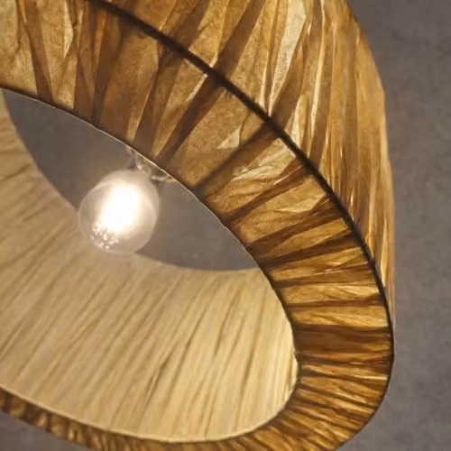 CGC Lighting Tove Lampion Straw Paper Lampshade in Beige – 4