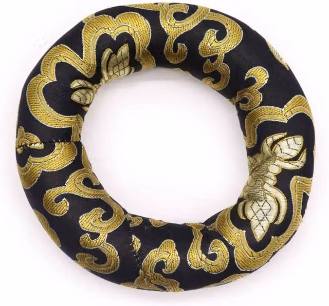 KDMD Round Hoop Cushion, 12 cm, for 14-16 cm Singing Bowls, Multicolour