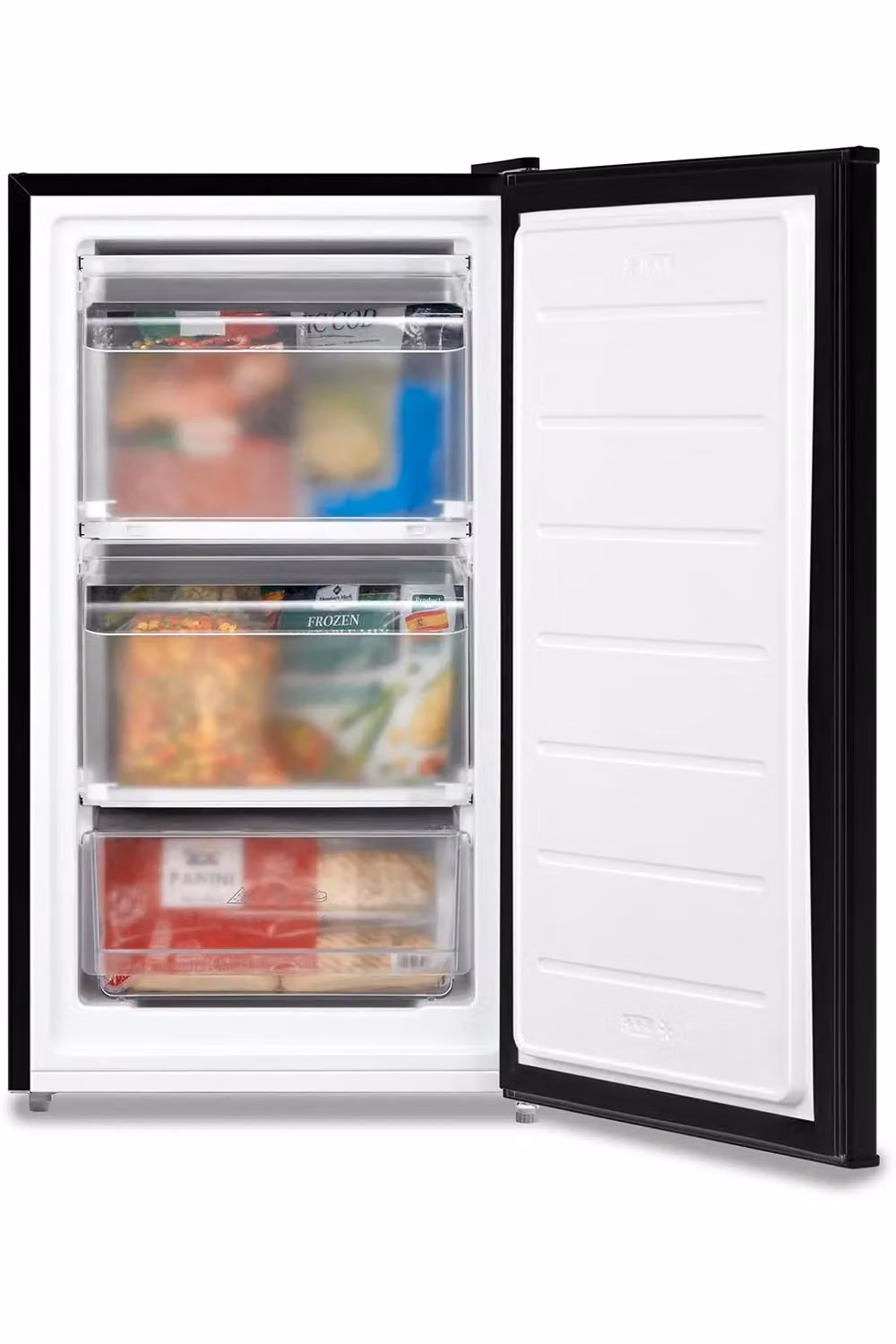 Living and Home 60 Litre Upright Under Counter Freezer in Black with Adjustable Thermostat and Reversible Door – 2