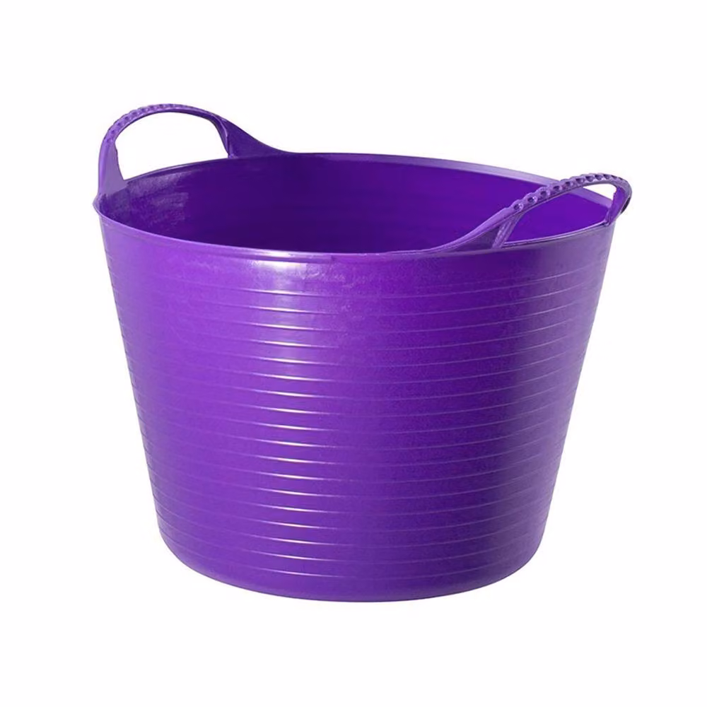 Red Gorilla Tubtrug Medium Plastic Bucket, Purple, 26L – 2