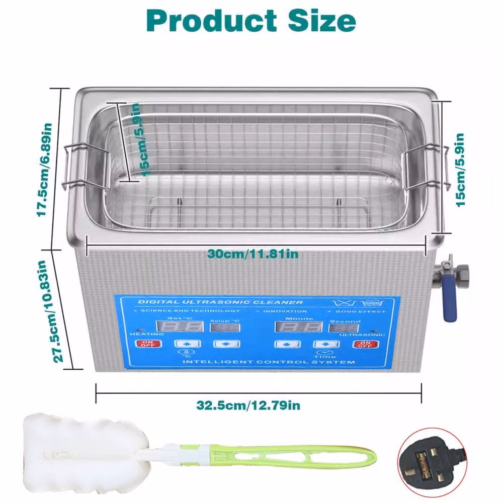Ventryn 7L Ultrasonic Cleaner with Timer Function in Silver – 2