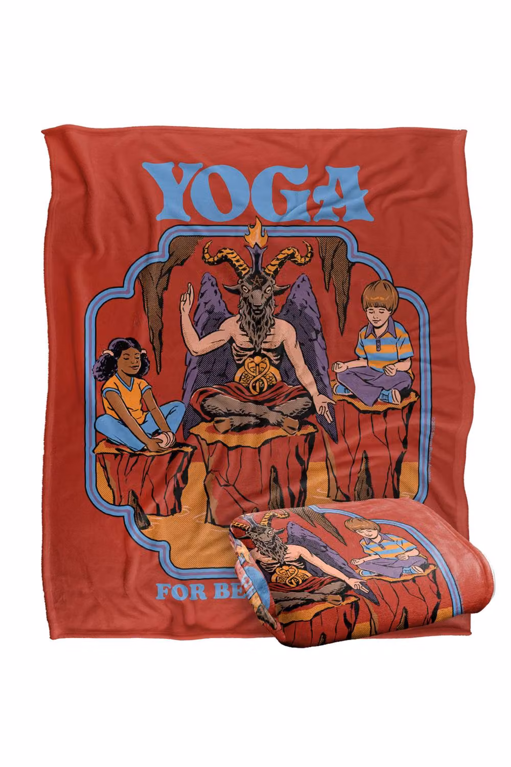 Steven Rhodes Yoga For Beginners Super Soft Fleece Throw Blanket, Multicolour, W: 152 cm, D: 127 cm – 2