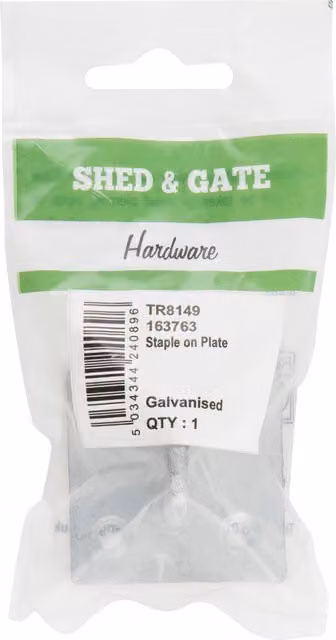 Hiatt Galvanised Steel Flat Connector Plate in Silver