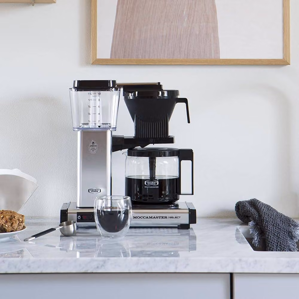 Moccamaster KBG Select Filter Coffee Machine with Glass Jug, Silver – 7