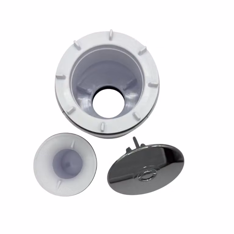 McAlpine ST90CP10-V 90mm Round Vertical Shower Trap in White
