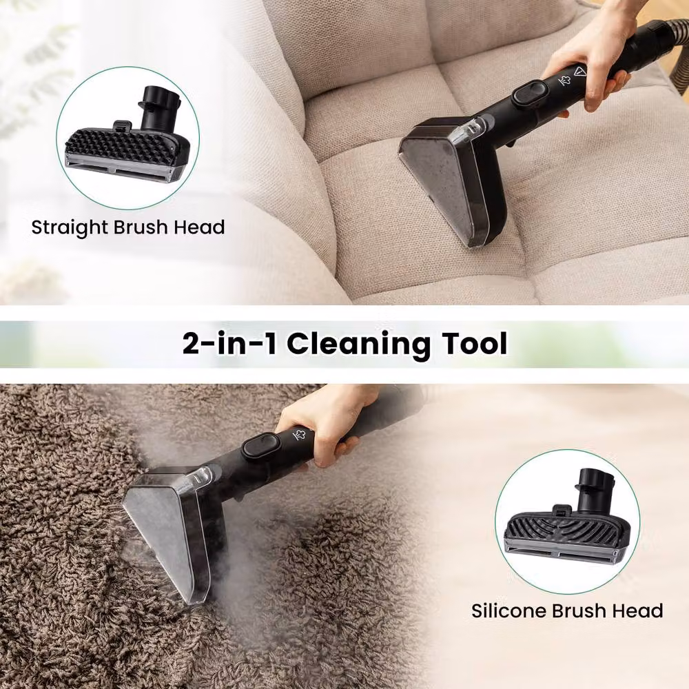 Costway 1800W Portable Carpet Cleaner and Spot Cleaner Machine with 1.1L Tank in Black – 5