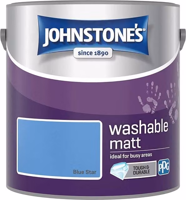 Johnstones Blue Star Washable Matt Water Based Latex Paint