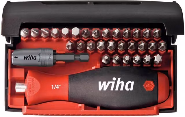 Wiha Collector Standard 32 Piece Screwdriver Bit Set in Red and Multicolour