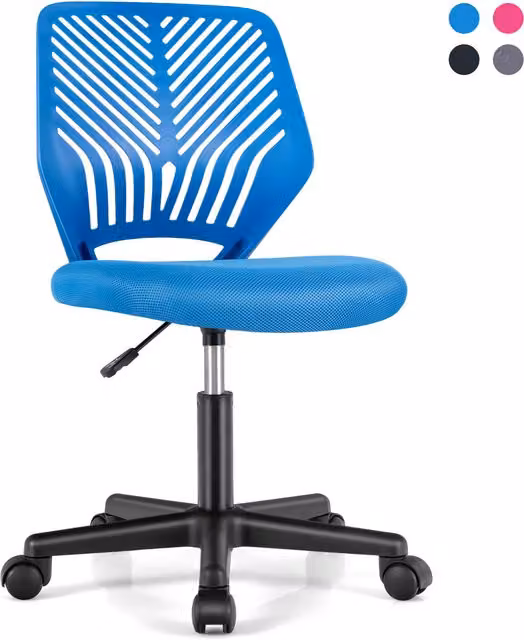 Costway Blue Kids Mesh Task Chair for Home Office