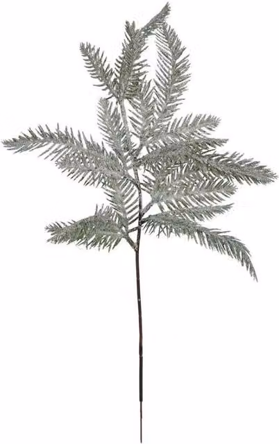 KDMD Frosty Pine Spray Pick 4 Pack in Light Green – 1