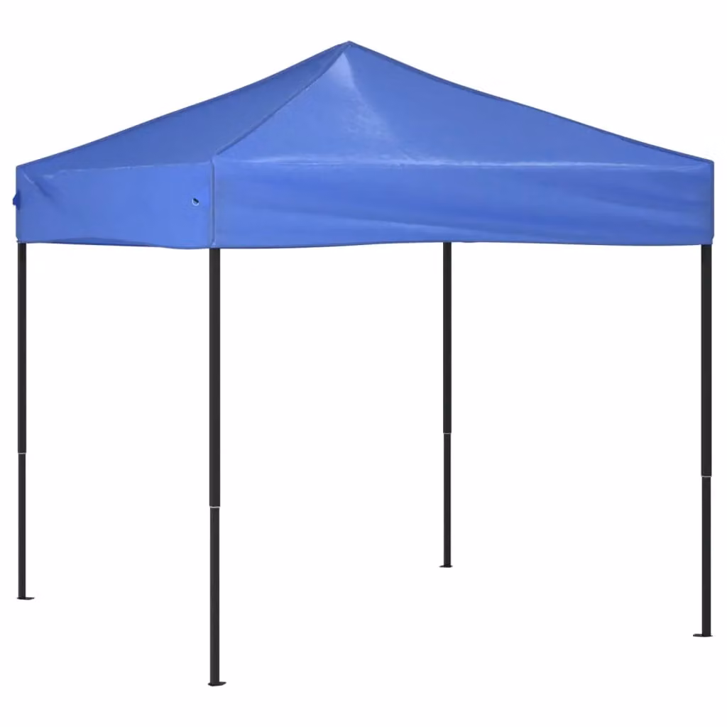 Berkfield Home Blue and Silver Folding Party Tent W: 2 m, D: 2 m, H: 2 m – 2