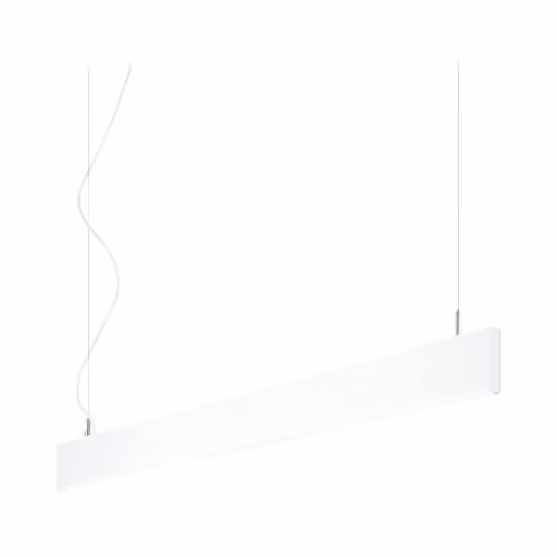 Ideal Lux Linus Integrated LED Linear Suspended Ceiling Pendant Lamp, White, 3000K Warm White