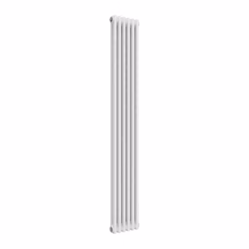 Reina Colona 2 Column Steel Wall Hung Radiator, White, H: 180 cm, W: 29 cm, D: 29 cm – 1