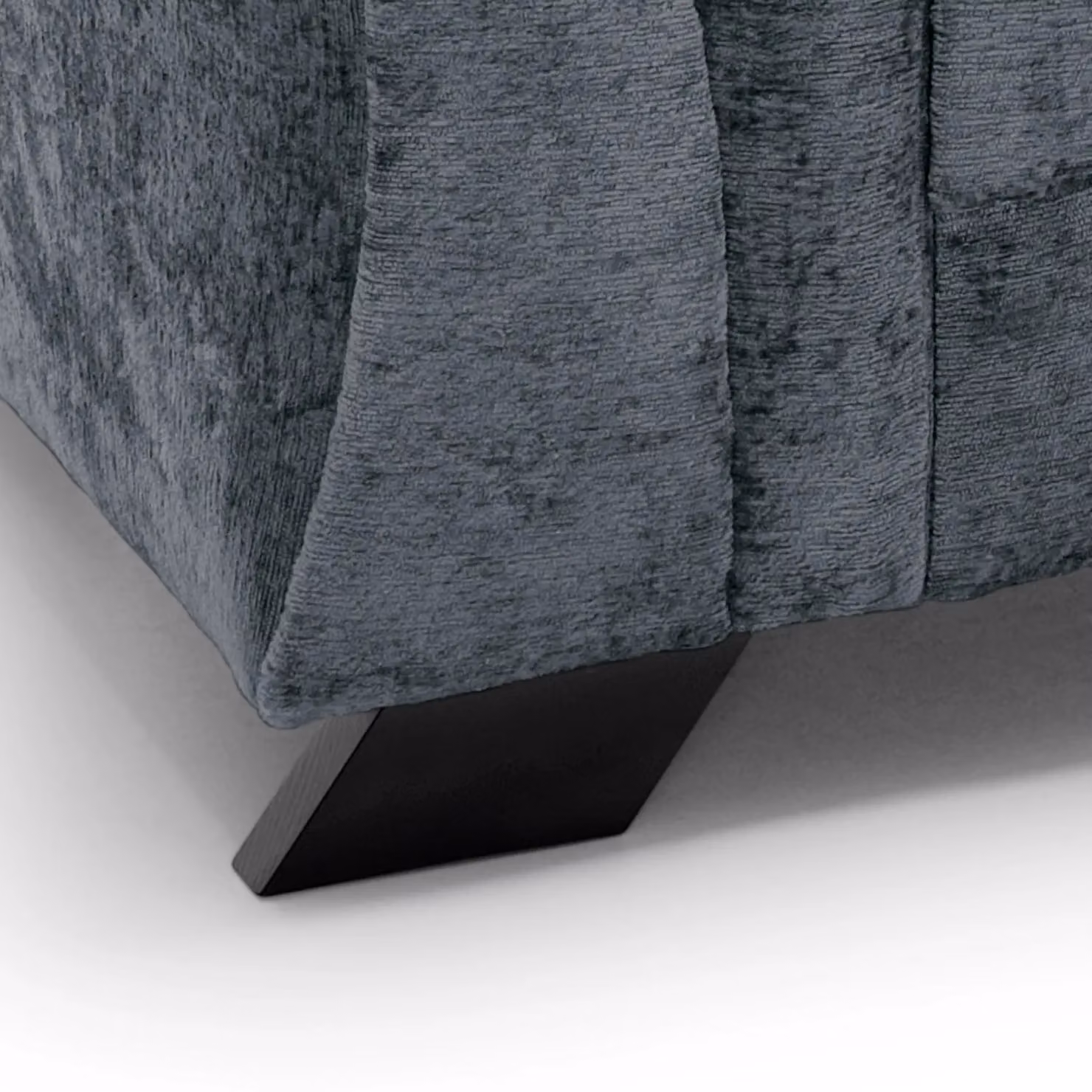 Abakus Direct Farrow 2 Seater Sofa in Dark Grey Crushed Chenille – 3