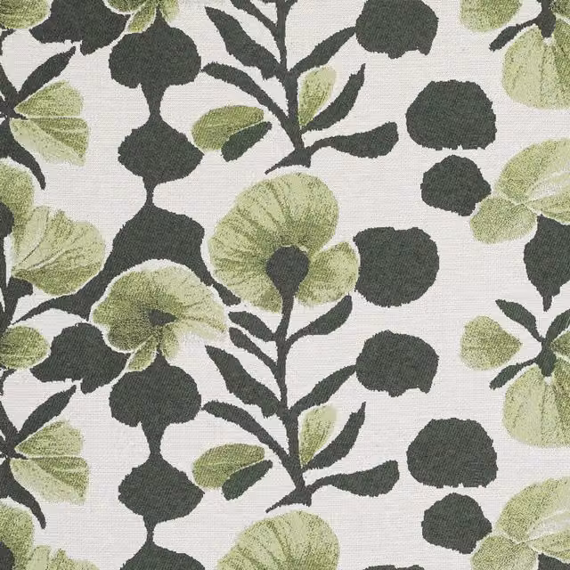 Linda Barker Evergreen Floral Woven Fabric Panel in Green