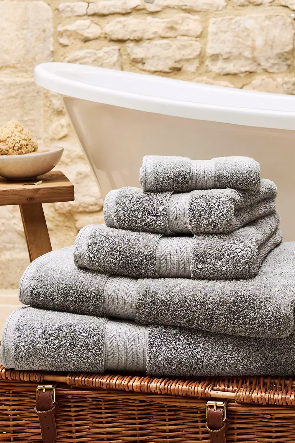 Christy Renaissance Luxury Egyptian Cotton Towels in Mid Grey, 675gsm – 4
