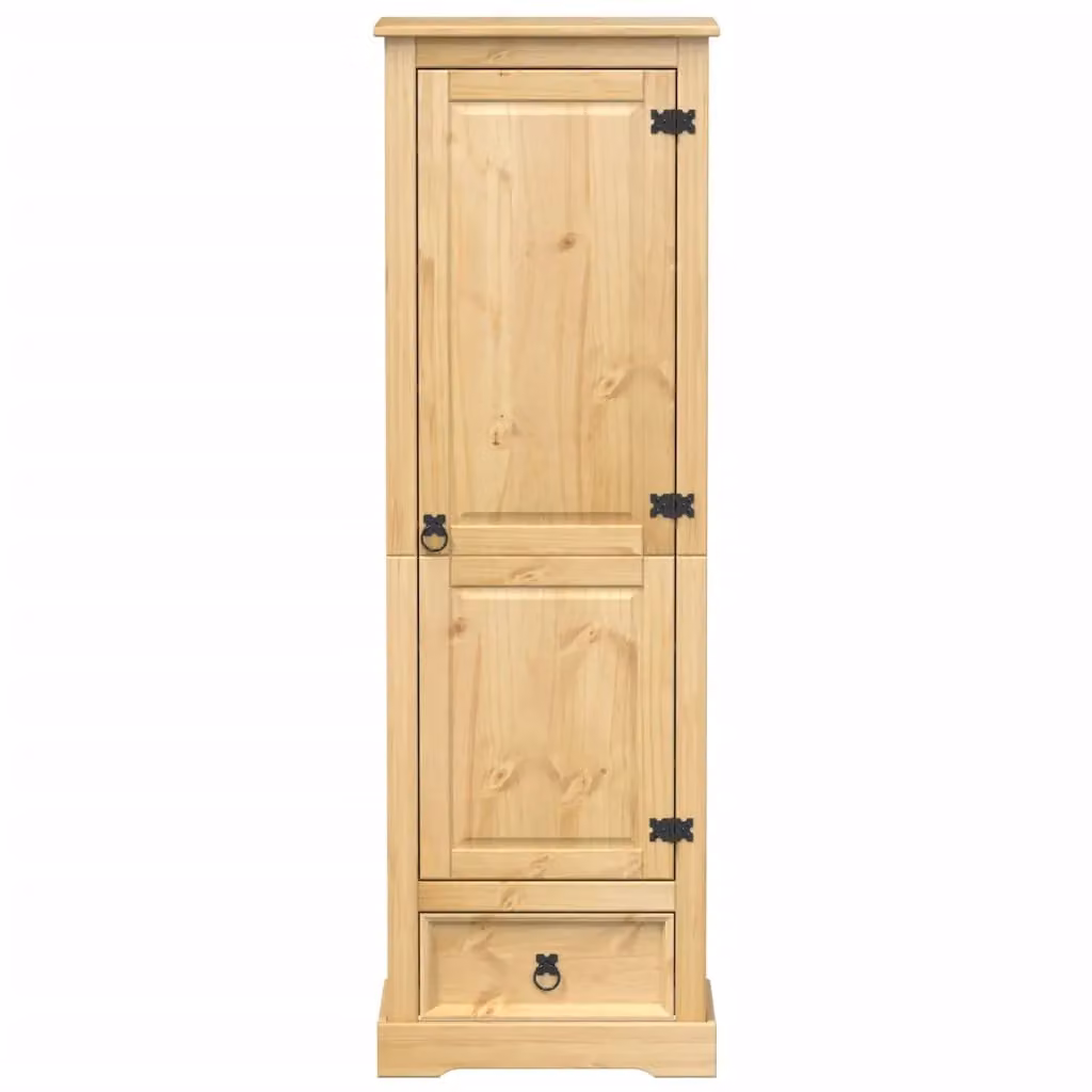 Berkfield Home Corona Wardrobe in Brown Solid Wood Pine, W/D/H: 55 x 38 x 170 cm – 3