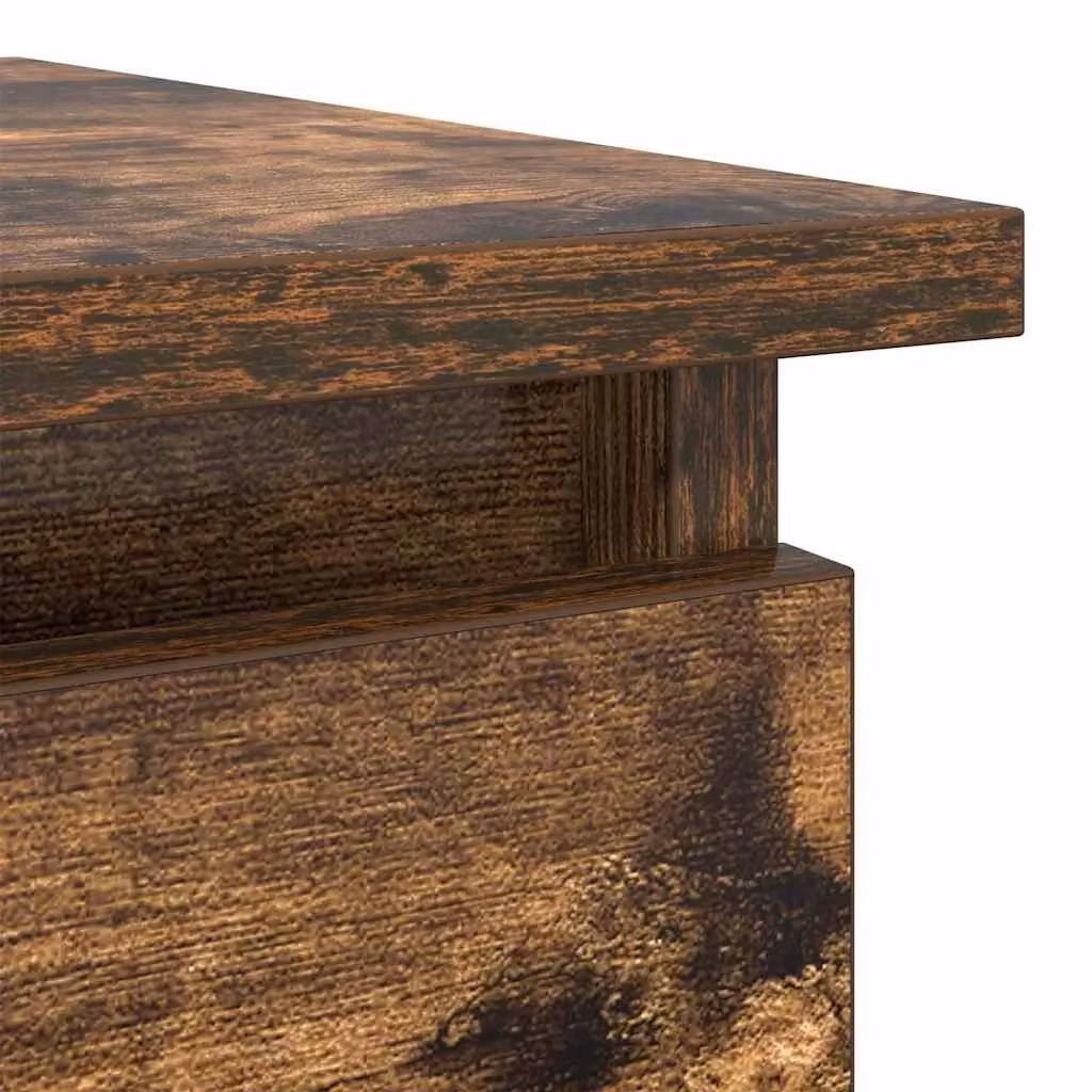 Berkfield Home Modern Console Table with Drawers in Smoked Oak Brown, W/D/H: 85.5 x 38.5 x 74.5 cm – 6