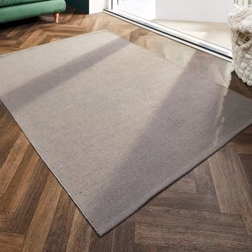 HUG RUG Woven Diamond Rectangular Rug in Warm Grey, W: 160 cm, L: 230 cm – 2