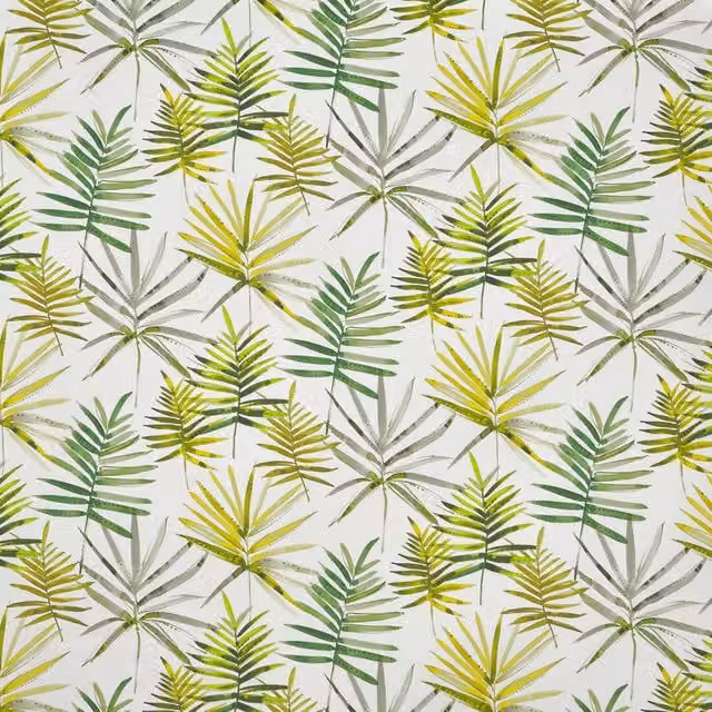 Prestigious Textiles Topanga Fabric in Green, Yellow and Multicolour