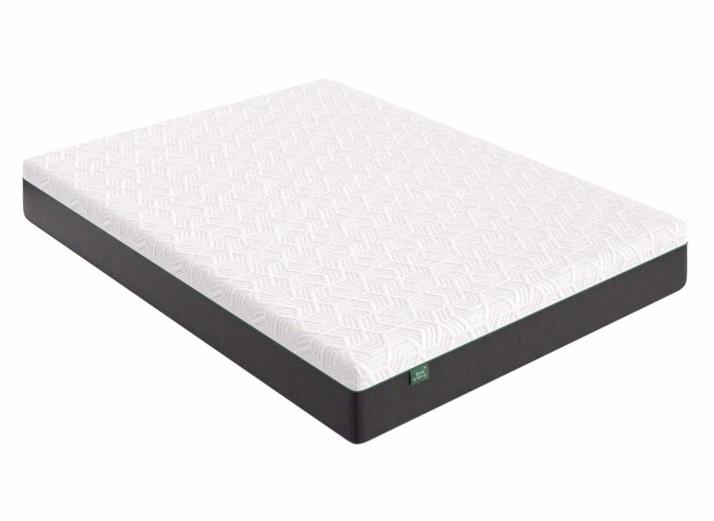 Hyde and Sleep Original Rolled Memory Foam Mattress in White with Knit Fabric
