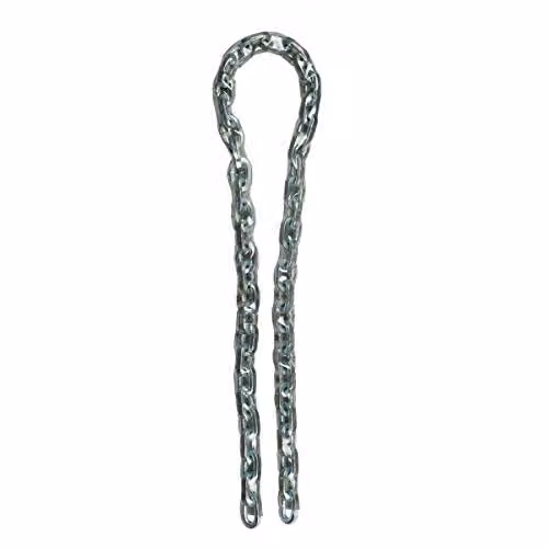 Master Lock Stainless Steel Heavy Duty Chain in Silver, Length: 150 cm, Diameter: 1.36 cm – 1