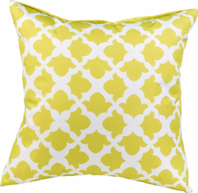 Gardenista Arabesque Lime Outdoor Scatter Cushion, Green and Multicolour Moroccan Graphic Print, W/D/H: 45 x 45 x 45 cm