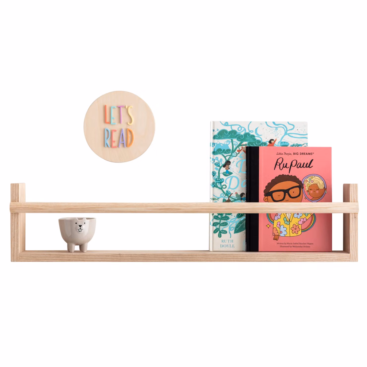 Autumns Corner The Flip It Shelf-Large in Olive Green Ash Wood – 3